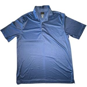 Greg Norman Men’s ML75 UPF 50+ Moisture Wicking Polo Navy Blue Size Large